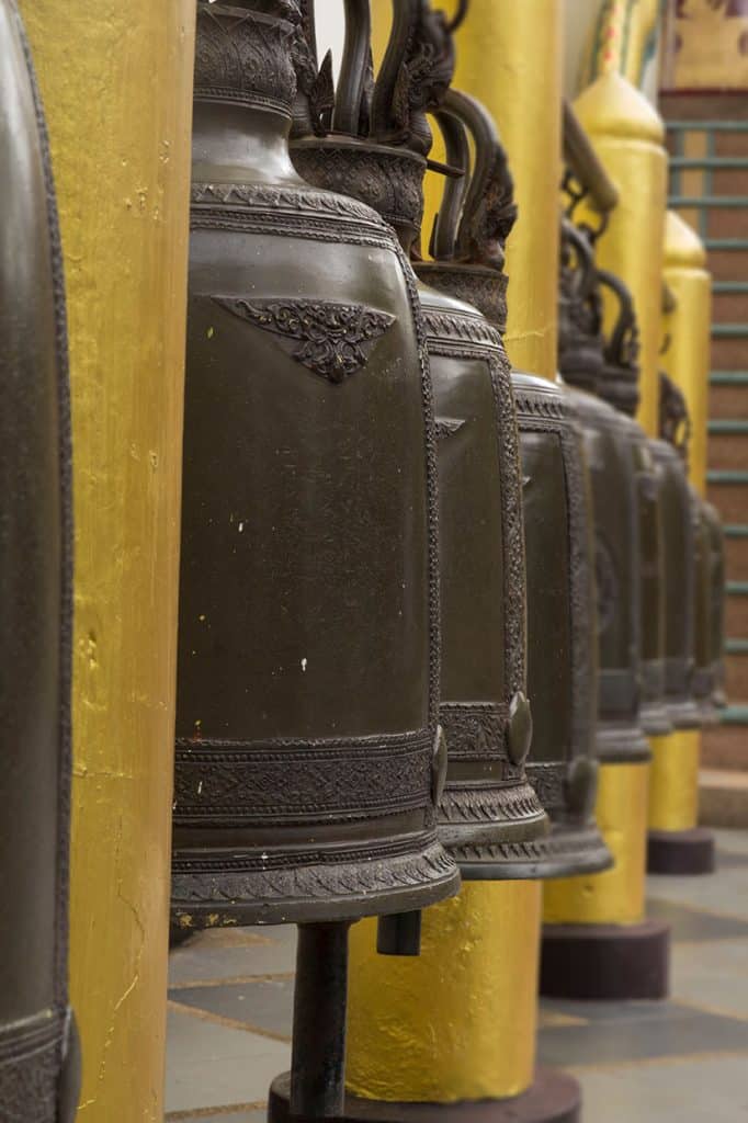 bells in Doi suthep temple in chiang rai