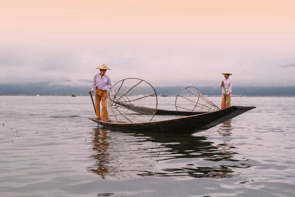 inle lake fishermen myanmar