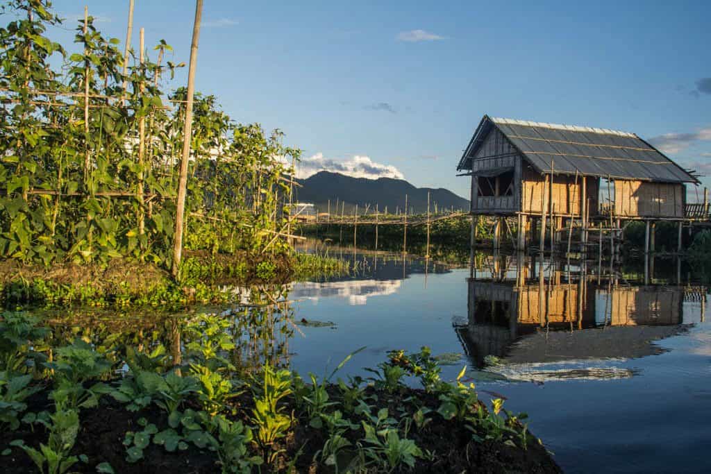 inle lake view in myanmar burma