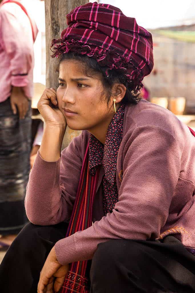 myanmar Pa’O women in inle lake market