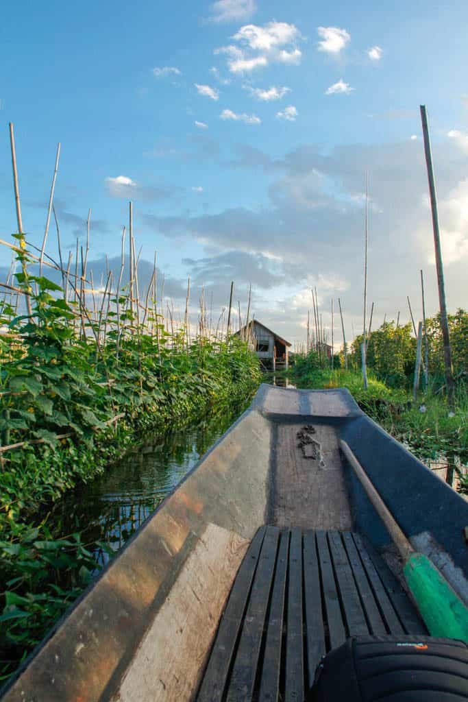 floating gardens in inle lake myanmar