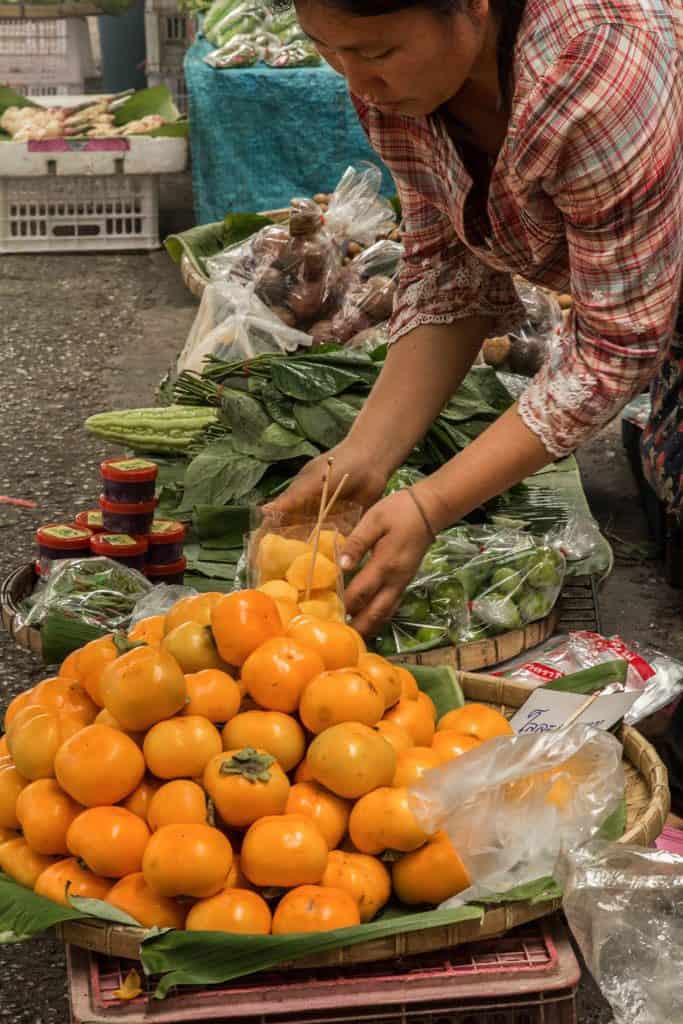 Fresh fruits and herbs in Thailand