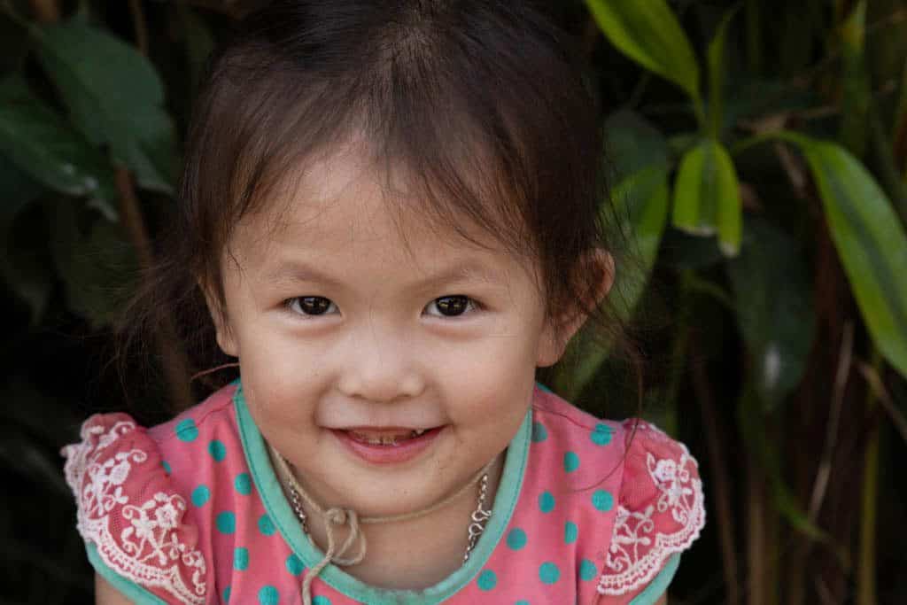 smiling child in myanmar burma