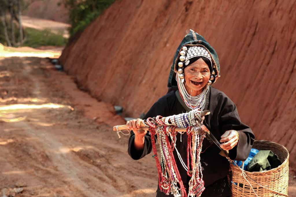 a woman from Ann tribe myanmar