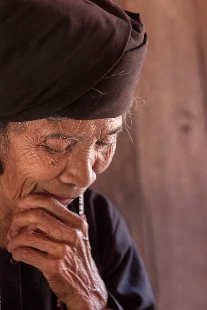 local woman from the hill tribes myanmar