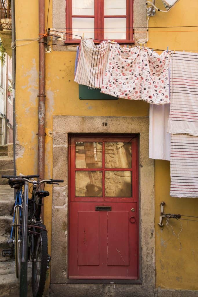 colorful alleys in Porto