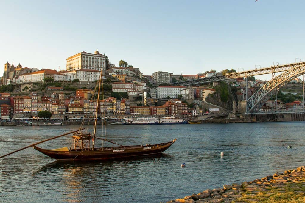 the best view from Vila Nova the Gaia in Porto