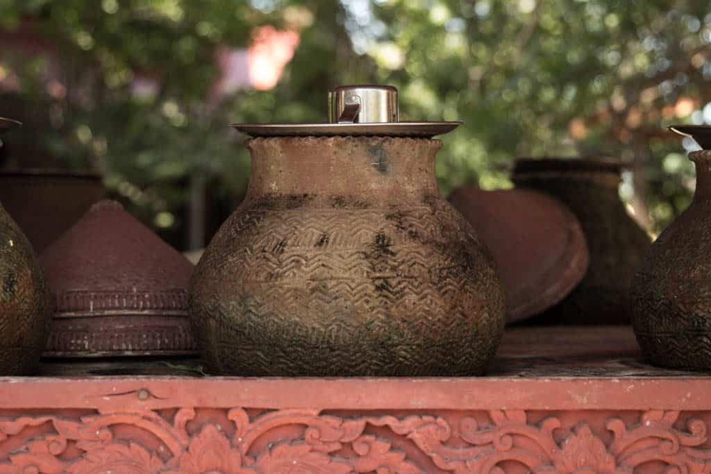 pots and vases in Bagan temples