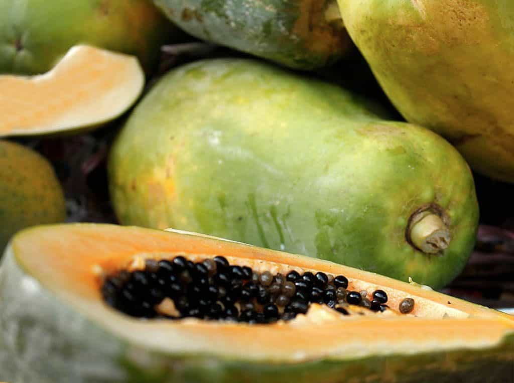 Papaya in the market Hoi An