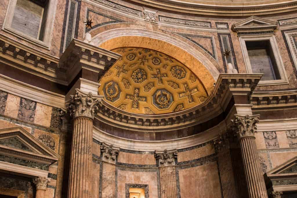 A glimpse inside the Pantheon work of art