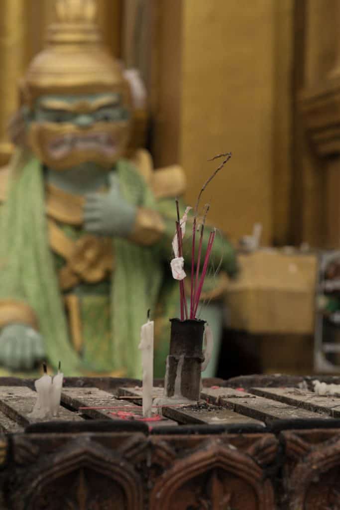 incense in a temple