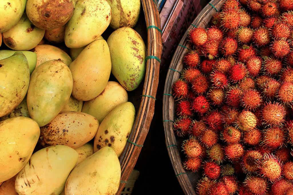 Mango and rambutan Vietnam