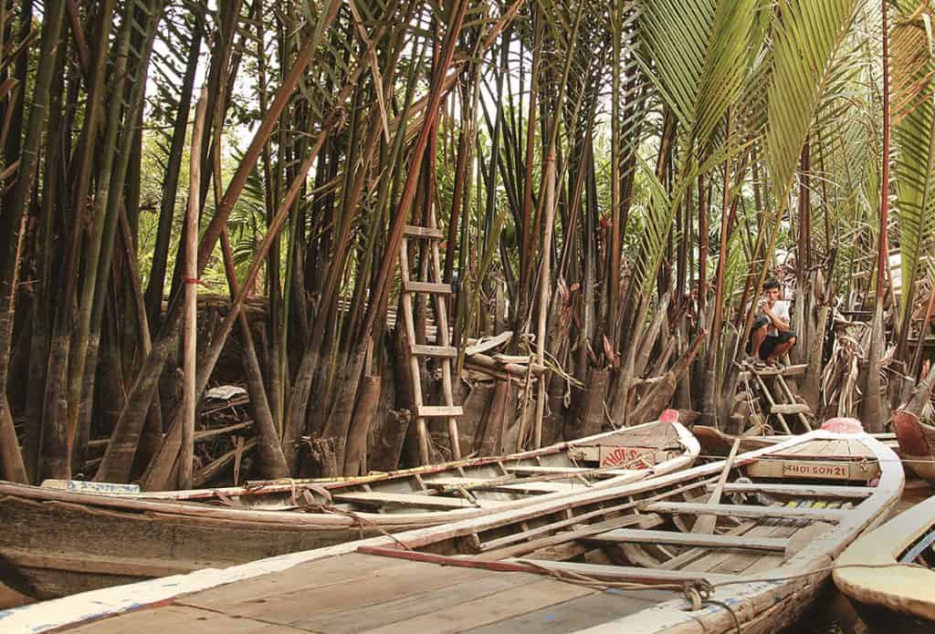 Boats at Mekong Delta