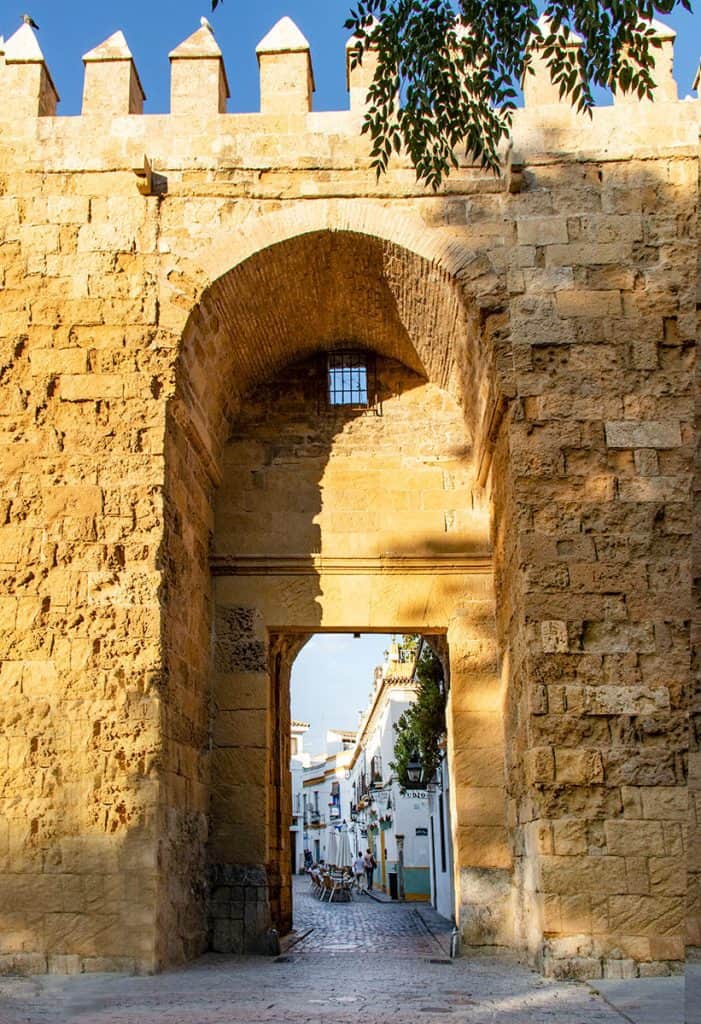 the entrance to the jewish quarter in cordoba