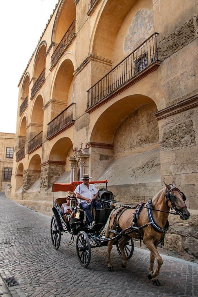 A carriage ride in cordoba old town