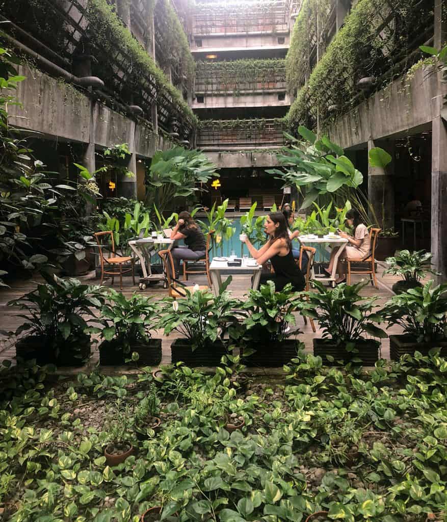green lobby in the greenhost hotel yogyakarta