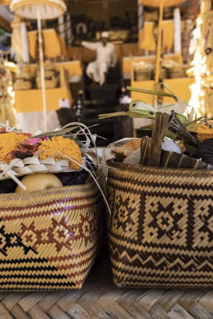 bali's offering baskets