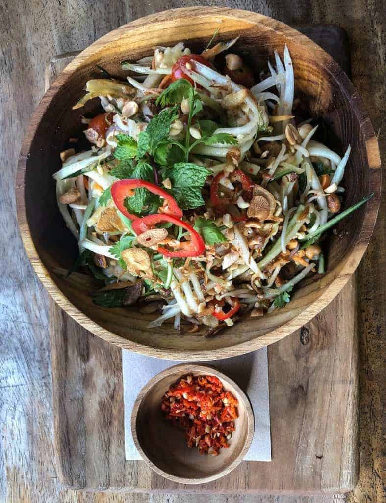 Healthy salad in Ubud BAli