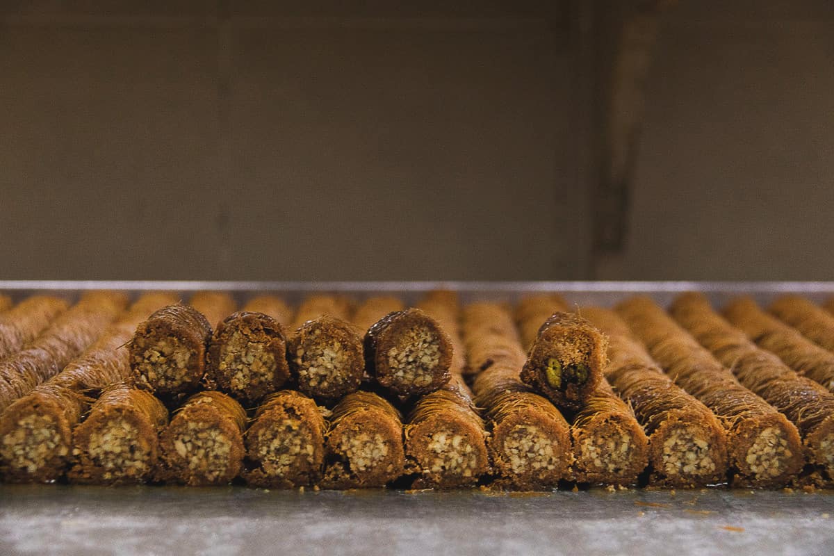 Baklava in Kashash shop in Acre israel