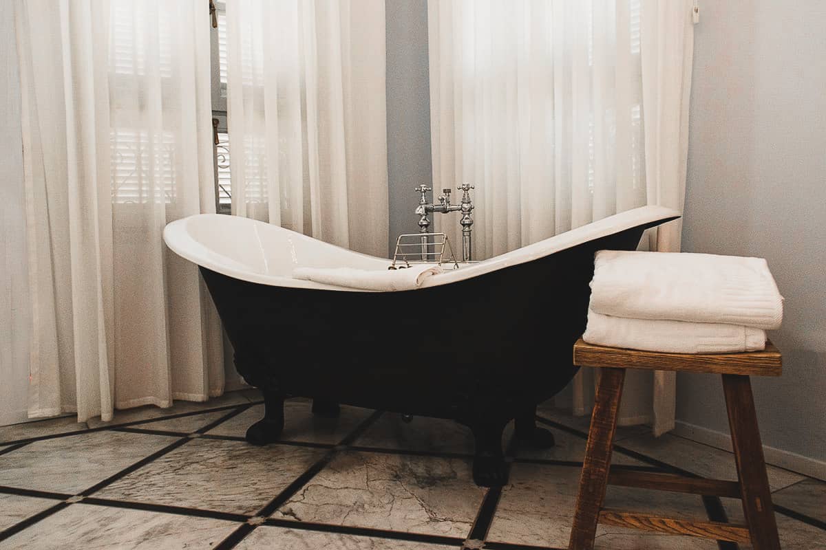 Luxury bathroom in the Efendi hotel Akko Israel