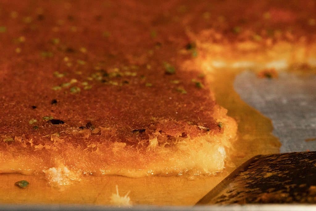 sweet kanafeh in Acre Israel