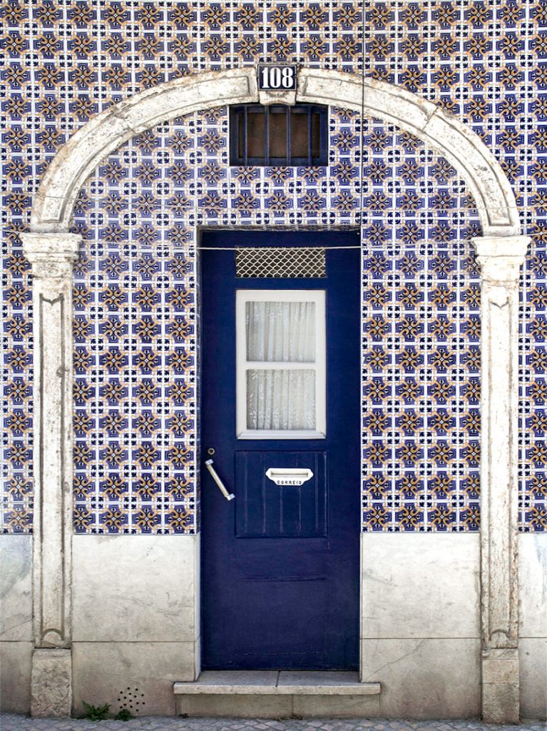 colorful azulejo tiles in Lisbon
