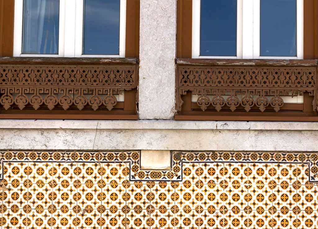 colorful azulejo tiles in Lisbon