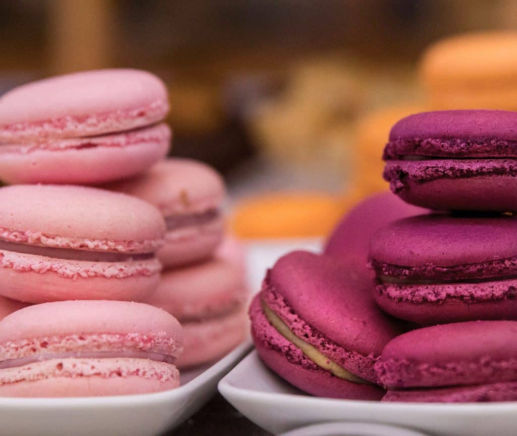 colorful macaroon in Lisbon market