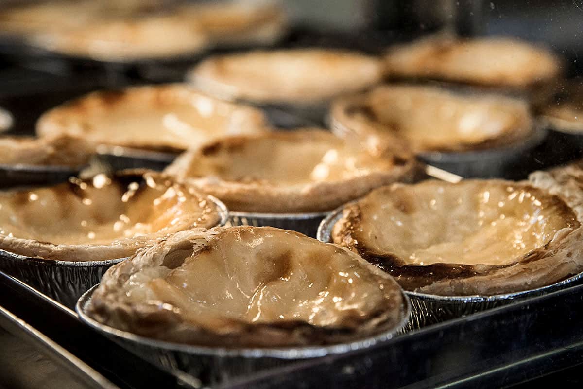 fresh pastel de nata in Lisbon