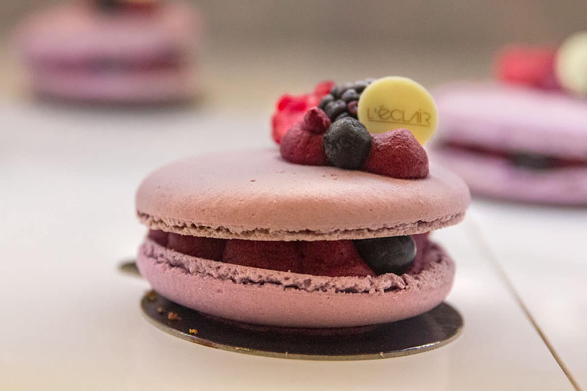 pink macaroon in Lisbon Time Out Market