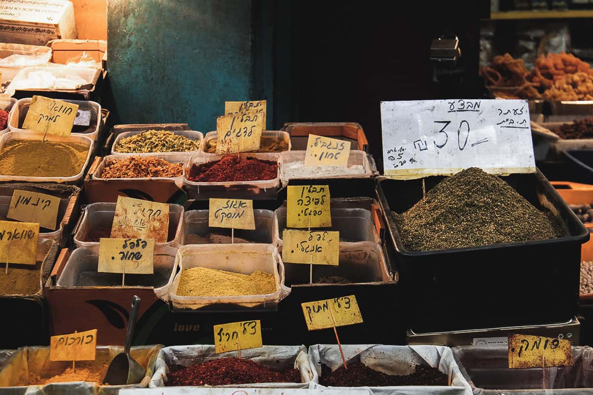 Israeli Spices in Acre Market
