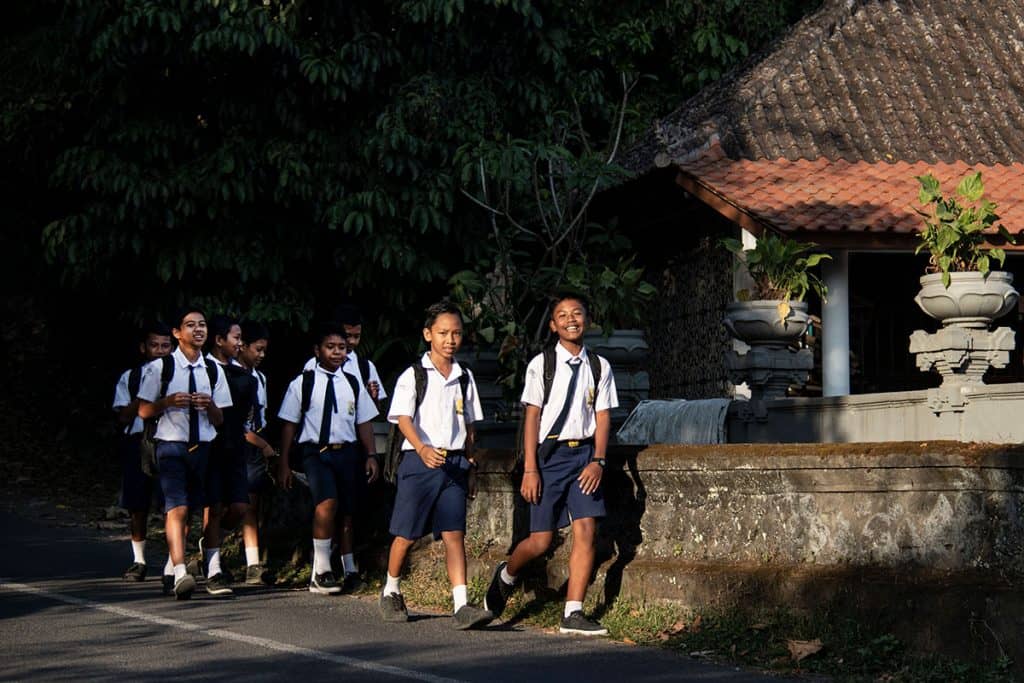 Balinese children in Sidemen Valley