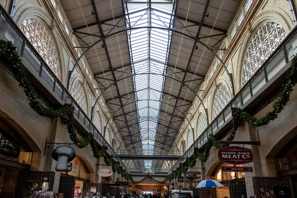 The roof of Visit the Ferry Building Marketplace