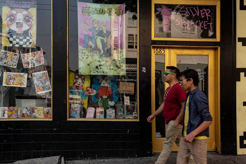 Cool shops at Haight-Ashbury in San Fran