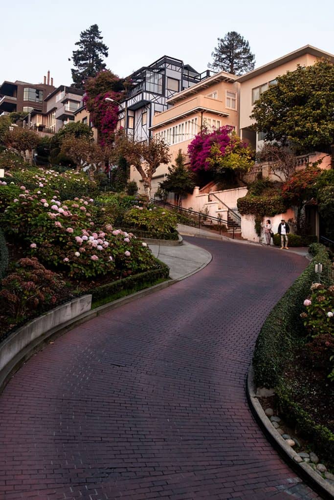 The famous Lombard Street in San Fran, California