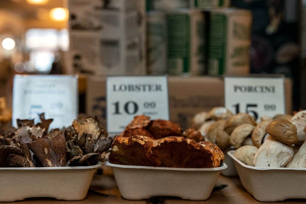 Mushrooms at the Ferry Building Marketplace