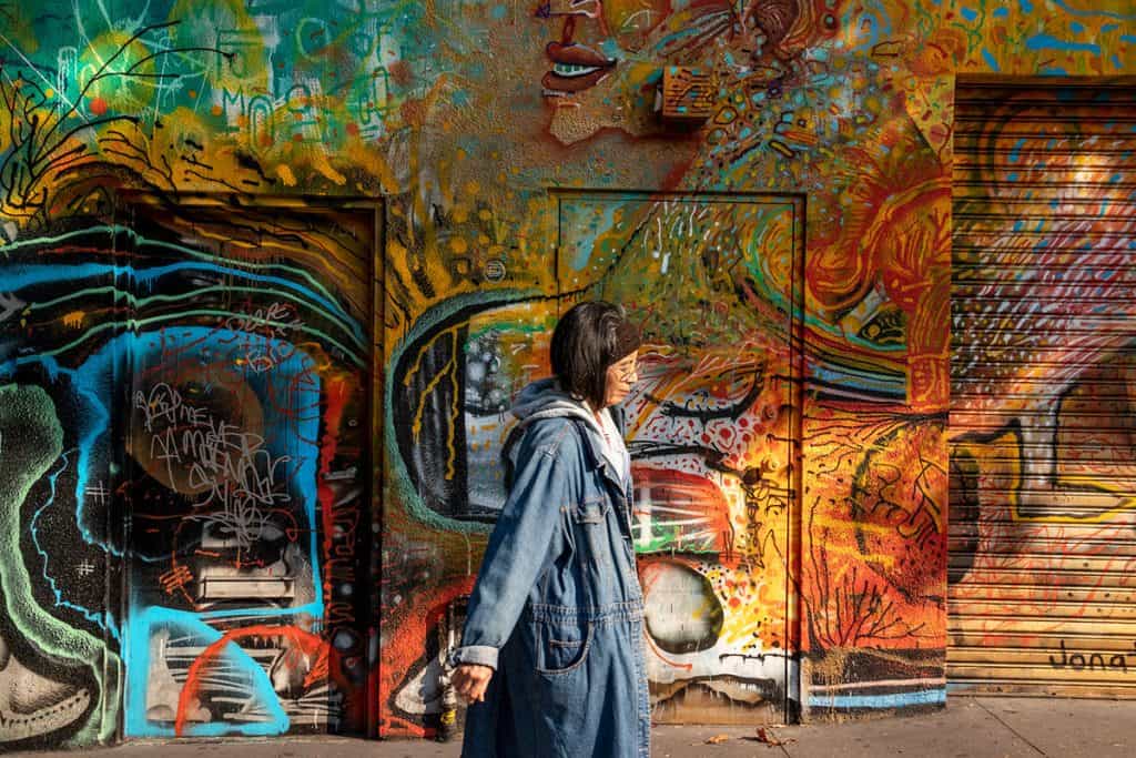 Colorful street art at the Mission neighborhood, San Francisco