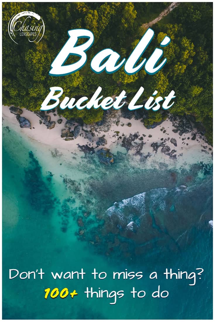 Bali bucket list - a picture of a beach from a drone