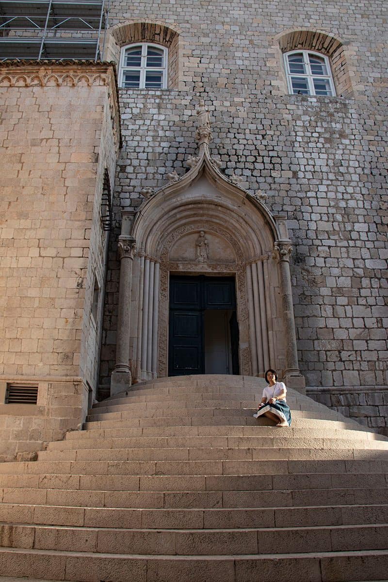 Dominican Monastery stairs in Dubrovnik