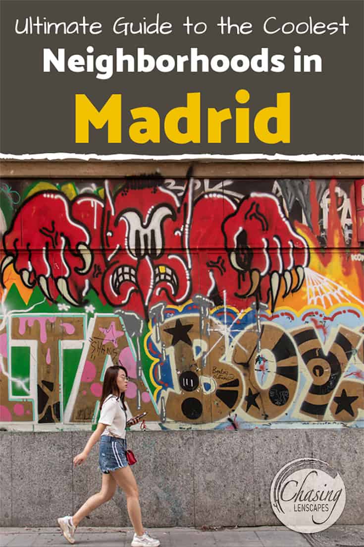 street art in the neighborhoods of Madrid.