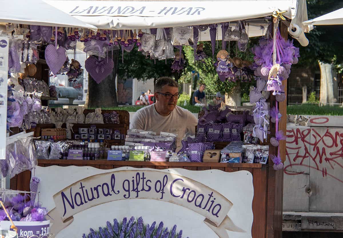 Lavender vendore in Split Croatia