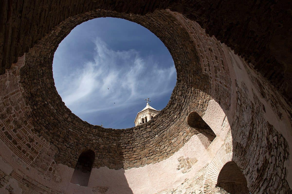 The Vestibule in the Diocletian’s Palace of Split Croatia