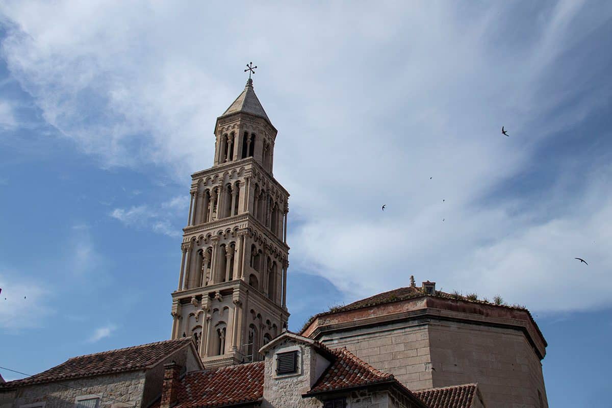 The bell tower in Split's old town