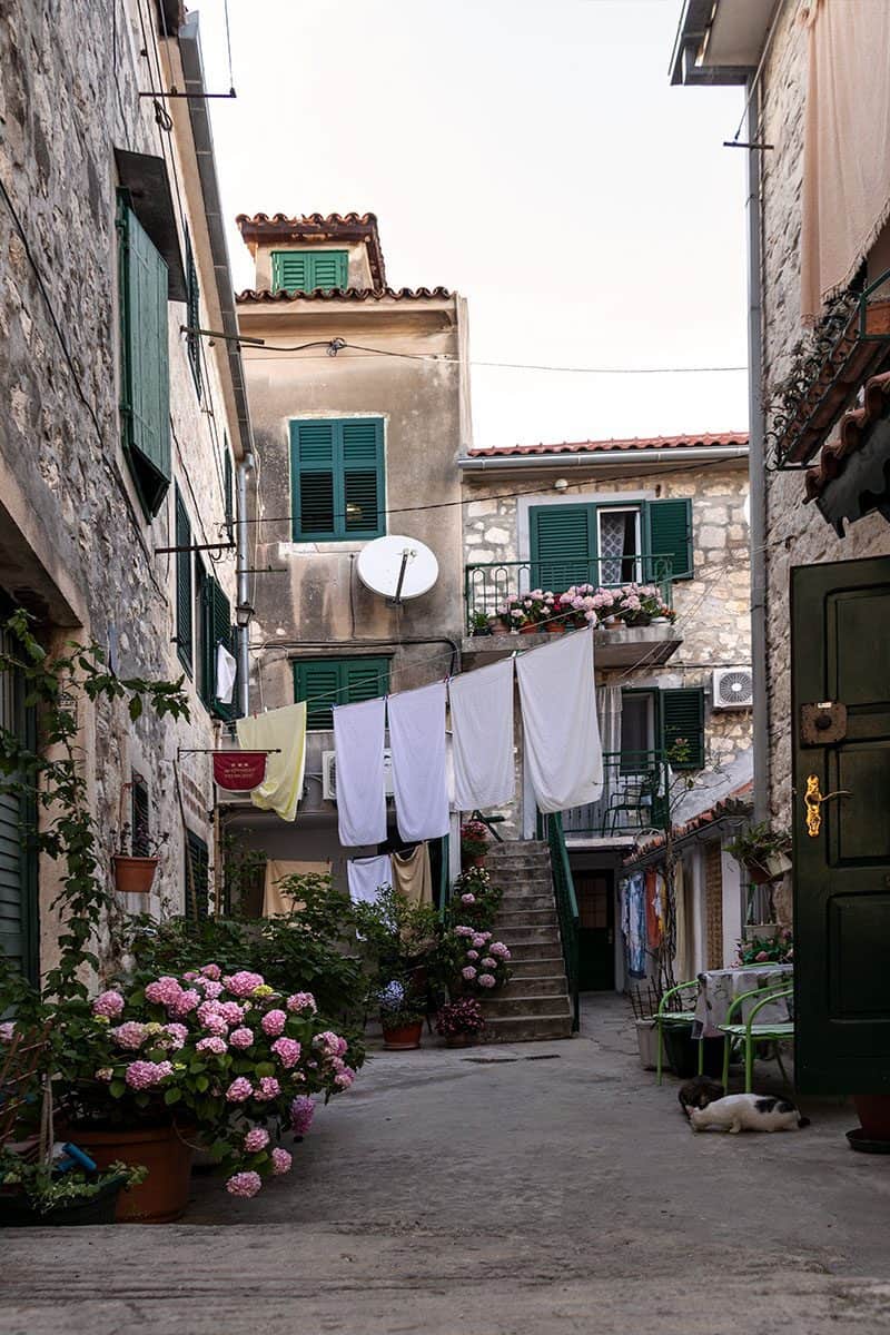 Varos neighborhood in Split Croatia