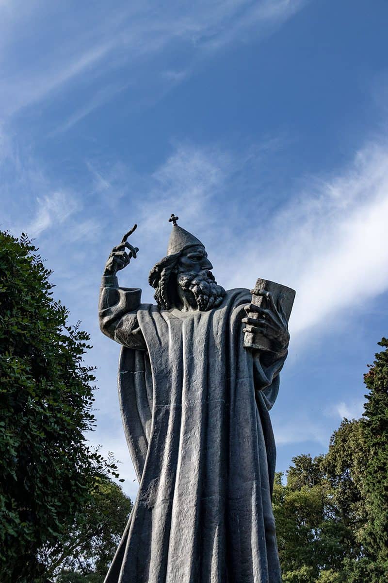 Statue of Grgur Ninski in Split's old town