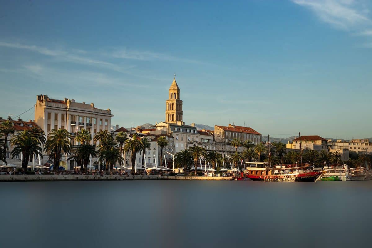 The beautiful Split Riva Promenade from Matejuska