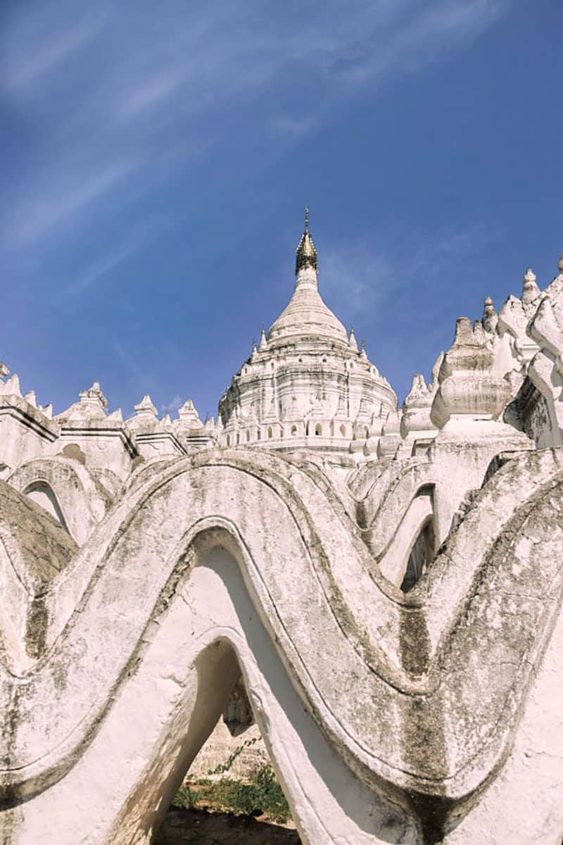 The White pagoda in Mingun Mandalay Myanmar
