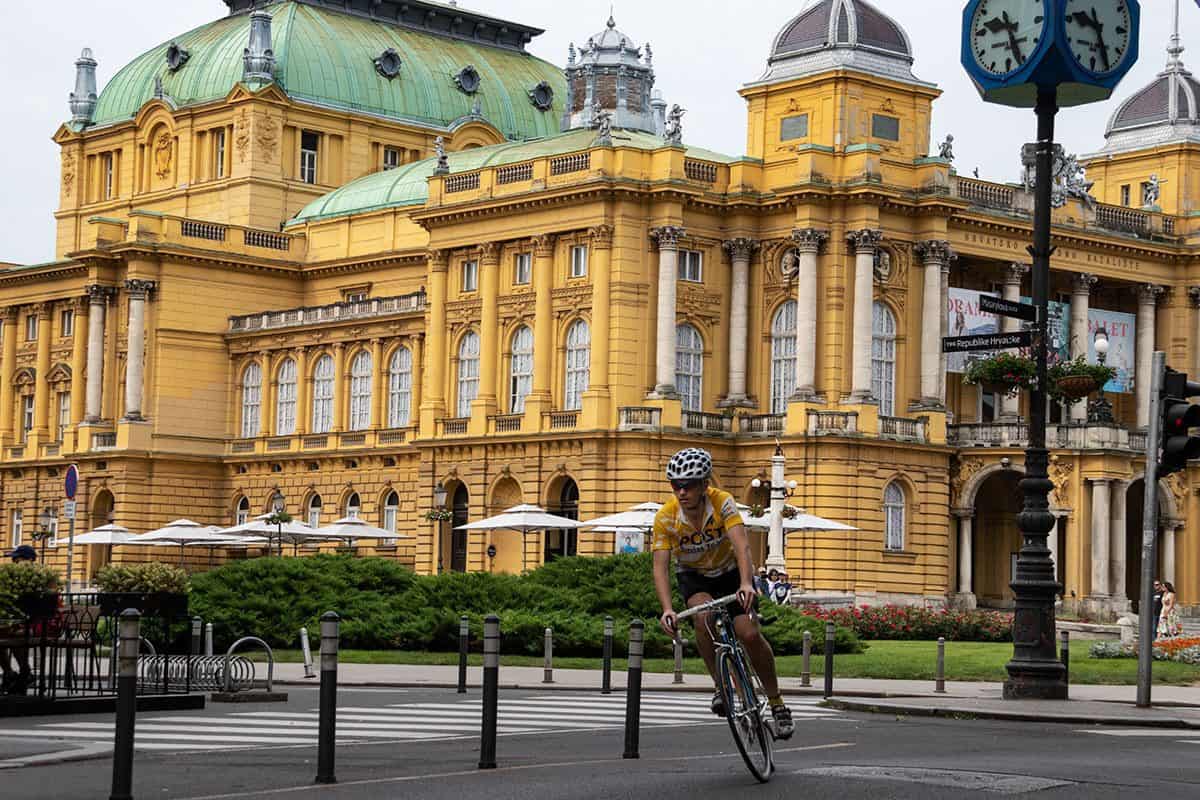 Zagreb national theatre in Croatia