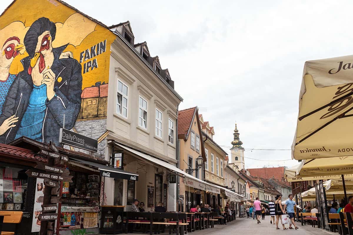 Tkalčićeva street in Zagreb