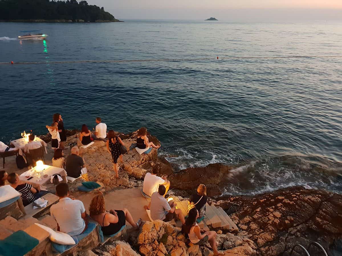 Dinner with a view in Rovinj restaurant